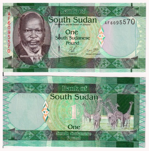 Banconota sud sudan - sudan, sterlina