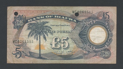 Biafra note 1968 issued - issued, &