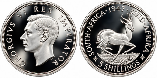 1947 sudafrica argento - 1947,