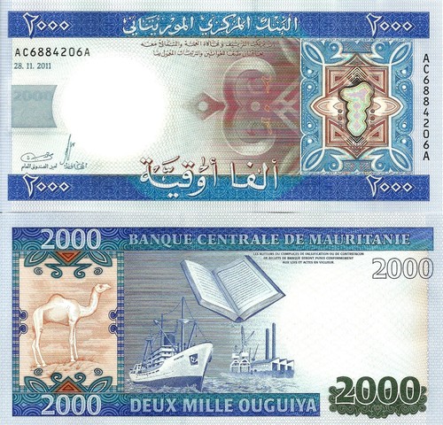 Mauritania 2000 ouguiya 2011